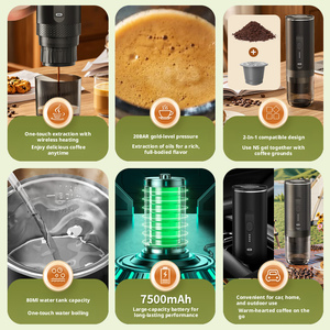 Cafetera <span class=keywords><strong>Espresso</strong></span> Portátil Inalámbrica Recargable, Bomba Automática con Presión y Calentamiento, Cafetera de Cápsulas para Viajes - Product Image 4