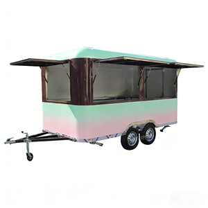 Carrito de Comida Compacto con Certificación CE, Pequeño Carrito de Cocina Móvil para Emprendimientos de Comida Callejera Europea - Product Image 1