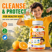 Complément alimentaire en gommes pour enfants à marque privée : Zéolite, Vitamines D3, B12, C, Chlorelle, Probiotiques, Prébiotiques, Soutien Digestif, Immunitaire et Détoxifiant