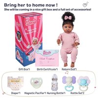 Muñeca Bebé Reborn Babeside de 20'' Niña Pequeña Adorable Juguete Suave Mini Modelo de Moda con Torso de Tela Muñeca Realista