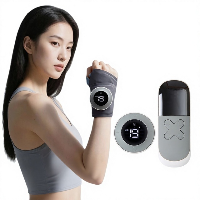 EMS Tendon Sheath Heating Wrist Support Factory Source Hot Compress Wrist Massager for Fitness Pulse Management