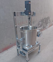 Machines de cuisson à chaleur 30-50L pour sauces sucrées, confitures et bonbons, avec agitateur et cuve à double enveloppe