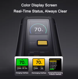Original mi 25000mAh 212W Total Output PD3.1 140W Type-<b>C</b> Two-way Fast <b>Charge</b> Transparent Power Bank with Smart Color Display - Product Image 2