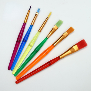 Set <span class=keywords><strong>di</strong></span> 6 Pennelli in Nylon con Manici per Bambini, per Pittura Acrilica e <span class=keywords><strong>Disegni</strong></span> Fai-da-Te - Product Image 3