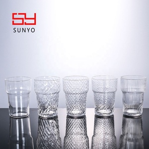 Vaso <span class=keywords><strong>de</strong></span> Agua <span class=keywords><strong>de</strong></span> Vidrio Transparente con Diseño Europeo Moderno, Personalizable con Logotipo Decorativo - Product Image 4