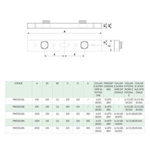 Difusor Lineal de 2 Ranuras con Conexión Superior Baja para Sistemas HVAC, Aislado, Tecnosystemi, Diseño Minimalista, Fácil Instalación - Product Image 4