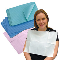 Serviettes dentaires jetables de qualité médicale certifiées ISO, fabriquées par Junlong Factory, en papier polypropylène rose, imperméables, 3 plis, pour tatouage
