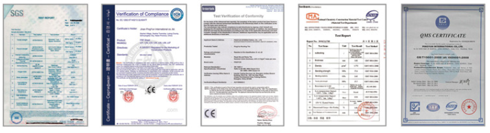 pvc roof certificate