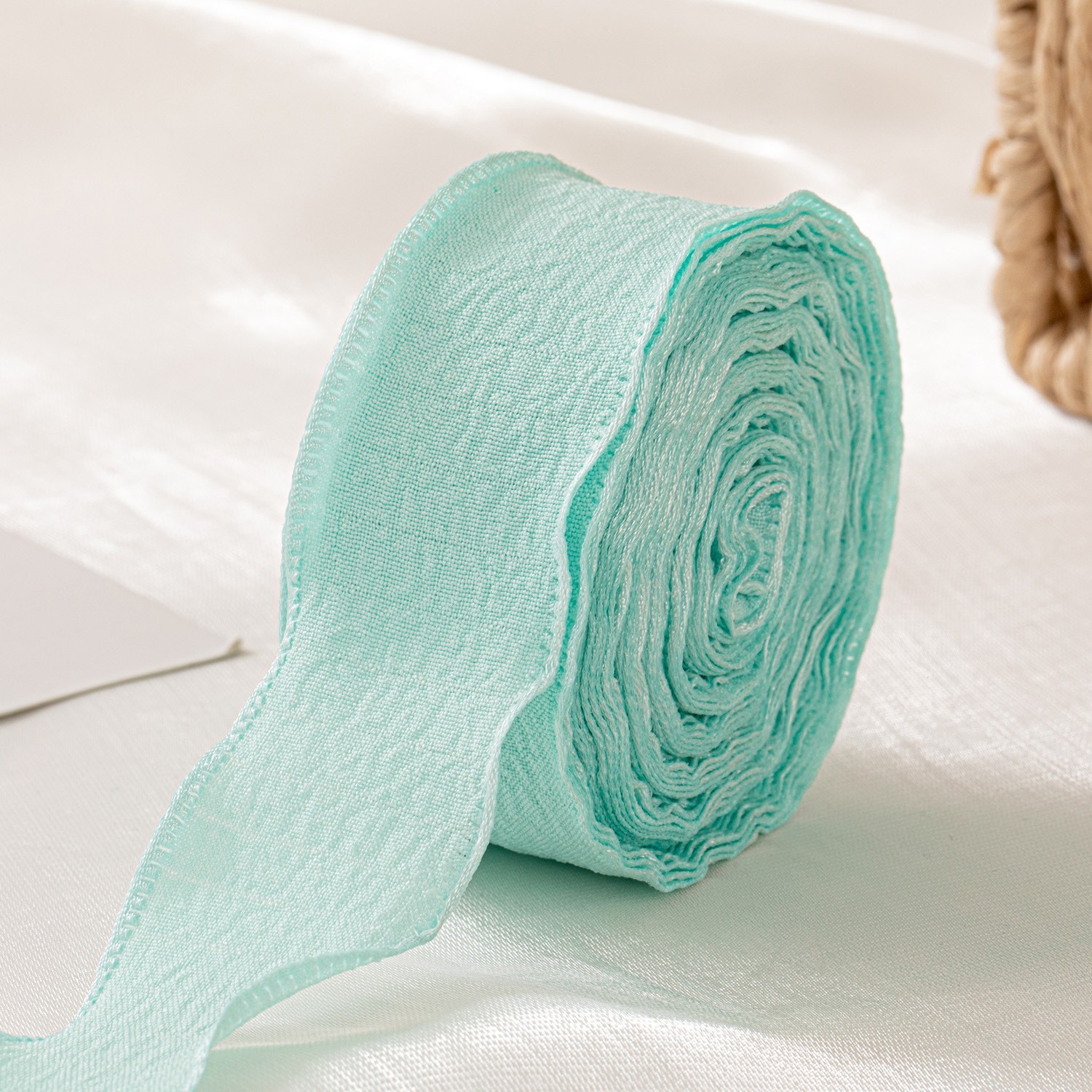 Vert menthe-2,5 cm, 10 mètres par rouleau