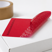Autocollants de sécurité anti-effraction en vinyle adhésif dégradable avec code-barres pour carton certifié à usage express