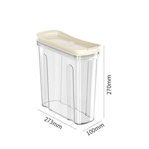 4.5L Transparent Airtight Plastic PET Waterproof Food Grade Kitchen Multifunction Square Camping <strong>Canister</strong> Flip Top <strong>Lid</strong> Modern - Product Image 1