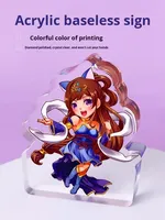 Conception acrylique de dessin animé personnalisé, signalisation en plastique, cadeaux de décoration de vacances, artisanat en plastique acrylique