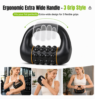 Masseur corporel électrique auto-rotatif à rouleaux multi-balles, batterie au lithium rechargeable par USB, portable, soulagement musculaire des tissus profonds