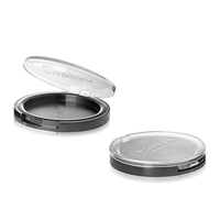 Boîtes cosmétiques en plastique givrées pliables de haute qualité, boîtes à poudre pressée monochromes, boîtes à blush, emballages de maquillage