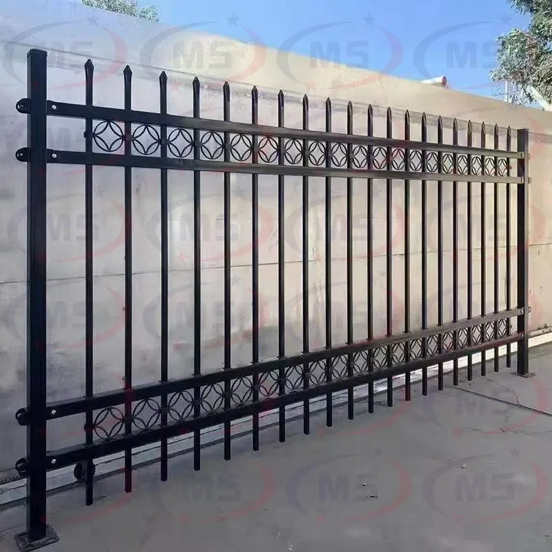 High quality rust proof iron fence board wrought iron fence