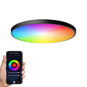 <span class=keywords><strong>Plafonnier</strong></span> LED RVB CW WW Tuya App Google Alexa Contrôle Couleur de Rêve Gradation en continu Moderne pour Salle de Cinéma Maison Hôtel Villa - Product Image 1
