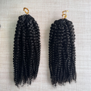 Factory Human Hair Natural Deep Water Wave Burmese <b>Curly</b> Afro Kinky Jerry Crochet Hair <b>Extensions</b> Braiding High Quality - Product Image 4