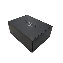 Ilver-caja de almacenamiento de <span class=keywords><strong>ropa</strong></span>, embalaje personalizado con estampado en caliente, color negro - Product Image 6