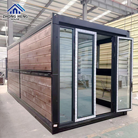 Maison conteneur modulaire préfabriquée pliable et extensible professionnelle de 20 pieds pour logements du personnel sur site, garage et entrepôt