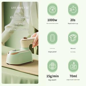Mini <span class=keywords><strong>Plancha</strong></span> Eléctrica de Cerámica Plegable de Mano con Ráfaga de Vapor de 1000W, Portátil para Uso Doméstico y Comercial - Product Image 2