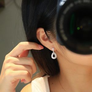 ต่างหูแต่งงาน Xinfly ทองคำ 18K เพชรแท้ 1.24 กะรัต ดีไซน์ทรงหยดน้ำขนาดใหญ่ - Product Image 5