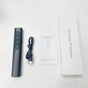 Présentateur de laser sans fil rechargeable DQ-Lg15 2.4G avec le présentateur PPT de Clicker de lumière verte de lumière rouge d'USB - Product Image 1