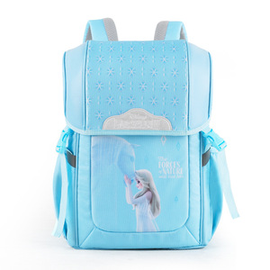 Frozen Themed Backpack For Girls 15 Inches Waterproof PU Leather School Bag With Printing Design - Product Image 3