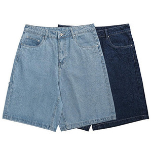 Mode personnalisée impression laser logo lavage à l'acide short en jean pour hommes streetwear vieilli shorts en jean pour hommes - Product Image 5