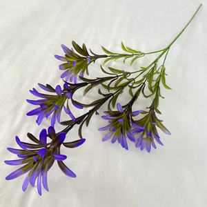 Fleurs artificielles en soie bleu-violet, Delphinium, Violette, <span class=keywords><strong>Jacinthe</strong></span> pour décorations de mariage, Saint-Valentin, remise de diplôme - faites à la main, longues - Product Image 5