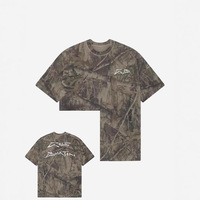 T-shirt Homme Manches Courtes Penpace Garment 2026 Nouveau Vintage Camouflage Imprimé 3D Respirant Coupe Ample