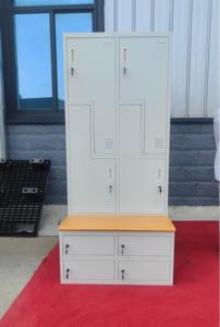 Casier métallique sur mesure en forme <span class=keywords><strong>de</strong></span> Z/L, armoire en acier à 4 portes avec banc et étagère pour vestiaire, bureau, <span class=keywords><strong>piscine</strong></span>, <span class=keywords><strong>salle</strong></span> <span class=keywords><strong>de</strong></span> <span class=keywords><strong>sport</strong></span>, dortoir - Product Image 2