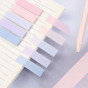 Notas Adhesivas <span class=keywords><strong>Transparentes</strong></span> de Diseño Personalizado, Precio de Fábrica, Autoadhesivas, de PET, Índice, <span class=keywords><strong>Post</strong></span>-it, Coloridas, con MOQ Bajo - Product Image 3