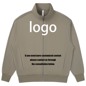 Cardigan Minimalista in Microfleece con Collo Alto e <span class=keywords><strong>Zip</strong></span>, Felpe e Maglioni con <span class=keywords><strong>Cappuccio</strong></span> da <span class=keywords><strong>Uomo</strong></span> - Product Image 2