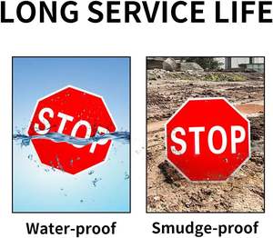 ป้ายจราจรอลูมิเนียมแบบปรับแต่งได้ป้ายเตือนความปลอดภัยสำหรับถนน - Product Image 4