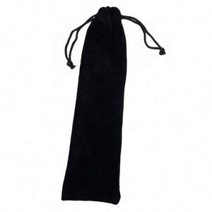 Étui pour éventail à main pliable de 13 pouces en velours noir réfléchissant avec cordon de serrage, en tissu écologique, pour protection, idéal comme cadeau de mariage - Product Image 4