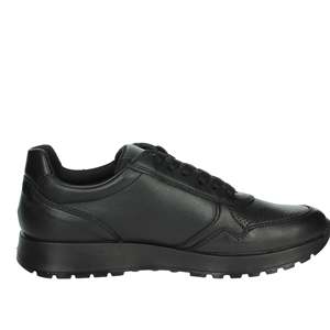 Zapatillas deportivas para hombre Imac, zapatos informales de cuero negro con parte superior baja - Product Image 3