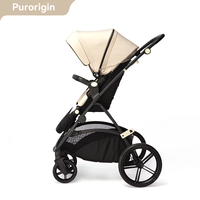 Poussette compacte de luxe Purorigin 2026, poussette bébé, landau, nouveau design, grand espace, poussette de voyage compacte, landau pour bébés