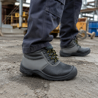 Chaussures de sécurité polyvalentes CE S3, tige en cuir, embout en acier, anti-écrasement, anti-perforation, bottes de travail, logo personnalisable