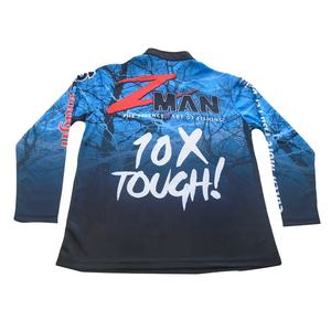 Mangas largas personalizadas sublimación completa camisetas de pesca de secado rápido protección UV 100% camisas de pesca de poliéster - Product Image 2