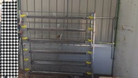 Nouvelle cage à cailles en fil d'acier galvanisé à 5 niveaux pour la production d'œufs avec système d'alimentation, facile à utiliser, garantie 1 an