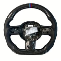 Volant en cuir et carbone forgé sur mesure pour BMW F30 F10 F15 F36 F01 F20 F22 F25 F31 F32 E90 E91 E92 E93 E70 E71 E72 M4 M5 M6