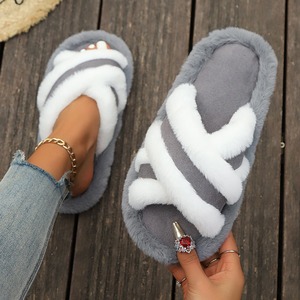 Cross-Border Women's Comfortable Mao Mao for Slippers With Fur Thick-Soled EVA Outsole Warm Casual Design for Spring and Autumn - Product Image 4