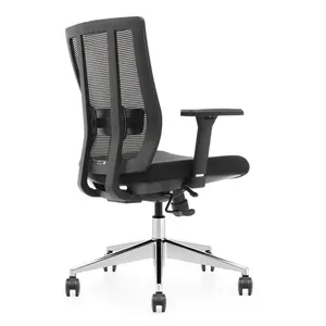 Modern Office Task Chair With PU And Metal Adjustable Headrest And Swivel Feature On Sale At A Good Price