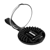 Kit de Adaptador de Carga USB Multifuncional para Viajes, Cable Transparente con Resorte, Convertidor USB y Juego de Cables de Carga C-C de 60W