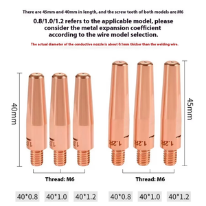 Boquilla Conductora de Cobre Maifrer AW5000 para Soldadura Automática Robótica M8*30, Accesorios de Soldadura con Protección de Gas, 1 Año de Garantía - Product Image 3
