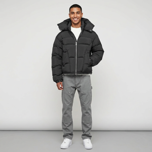 Blouson d'hiver pour homme, en toile de haute qualité, personnalisé avec un design par sublimation, blanc, chaud, ample, pour l'extérieur, à séchage rapide - Product Image 1