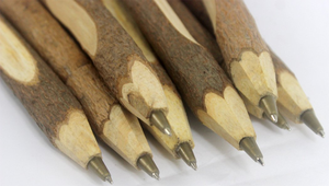 Bolígrafo Ecológico de Madera, Bolígrafo de Rama Natural con Corteza de Madera, Degradable, para Negocios/Regalo, con Impresión de Logotipo Personalizable - Product Image 2