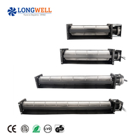Ventilateur transversal et ventilateur tangentiel LONGWELL 12V/24V DC 40-150mm en alliage d'aluminium, faible bruit, moteur BLDC triphasé, roulement à billes, OEM