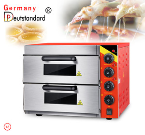 Four à sole électrique <span class=keywords><strong>double</strong></span> niveau avec injection de vapeur, four à pain commercial pour la boulangerie au levain - Product Image 3