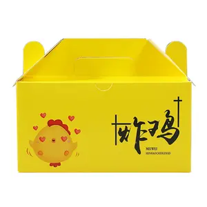 Fabbricazione scatola cinese da asporto per imballaggio di pollo fritto scatola di imballaggio di patatine fritte